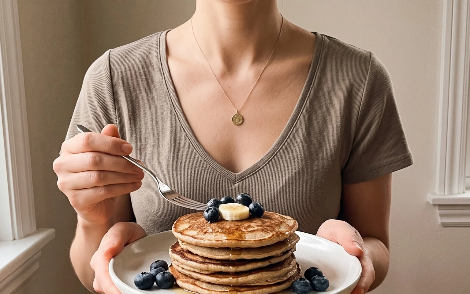 Flourless Banana & Protein Powder Pancakes (35g+ Protein)